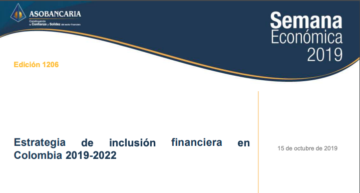 Estrategia de inclusión financiera en Colombia 2019-2022